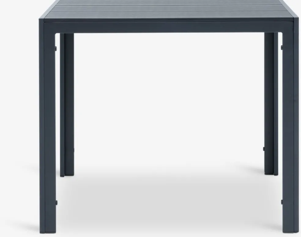 MADERUP + KRISTIANSTADMADERUP L90 table noir + 4 KRISTIANSTAD chaises vert
