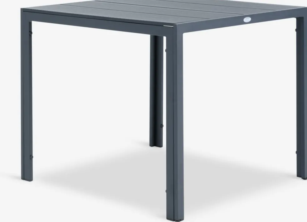 MADERUP + KRISTIANSTADMADERUP L90 table noir + 4 KRISTIANSTAD chaises vert