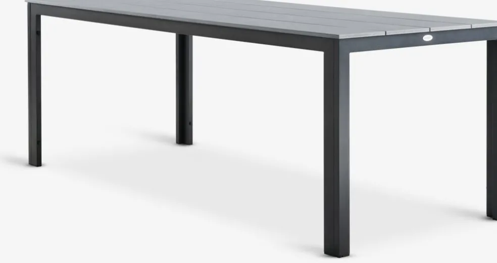 MARIELYST + INGSTRUPMARIELYST L205 table gris + 4 INGSTRUP chaises noir