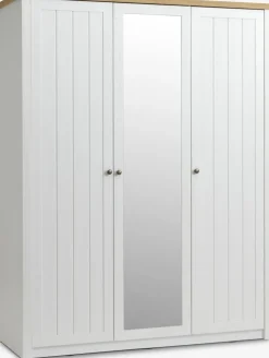 MARKSKELArmoire MARKSKEL 162x210 blanc/coloris chêne naturel