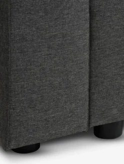 MARSLEVCanapé convertible MARSLEV 3 places tissu gris foncé
