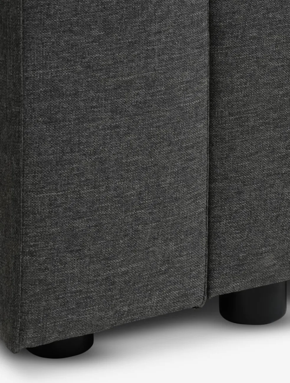 MARSLEVCanapé convertible MARSLEV 3 places tissu gris foncé