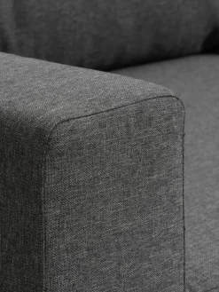 MARSLEVCanapé convertible MARSLEV 3 places tissu gris foncé