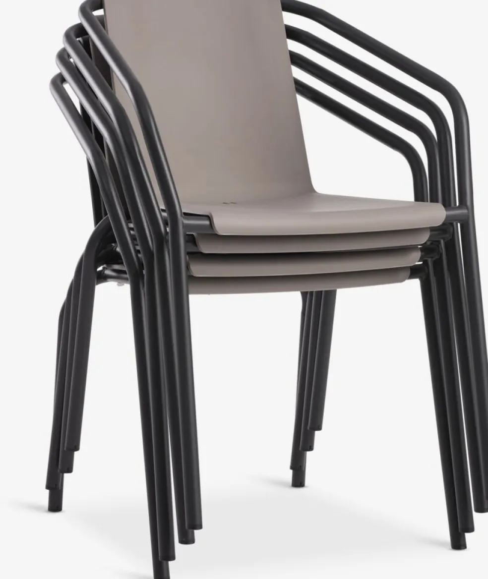 MODUMChaise empilable MODUM sable foncé