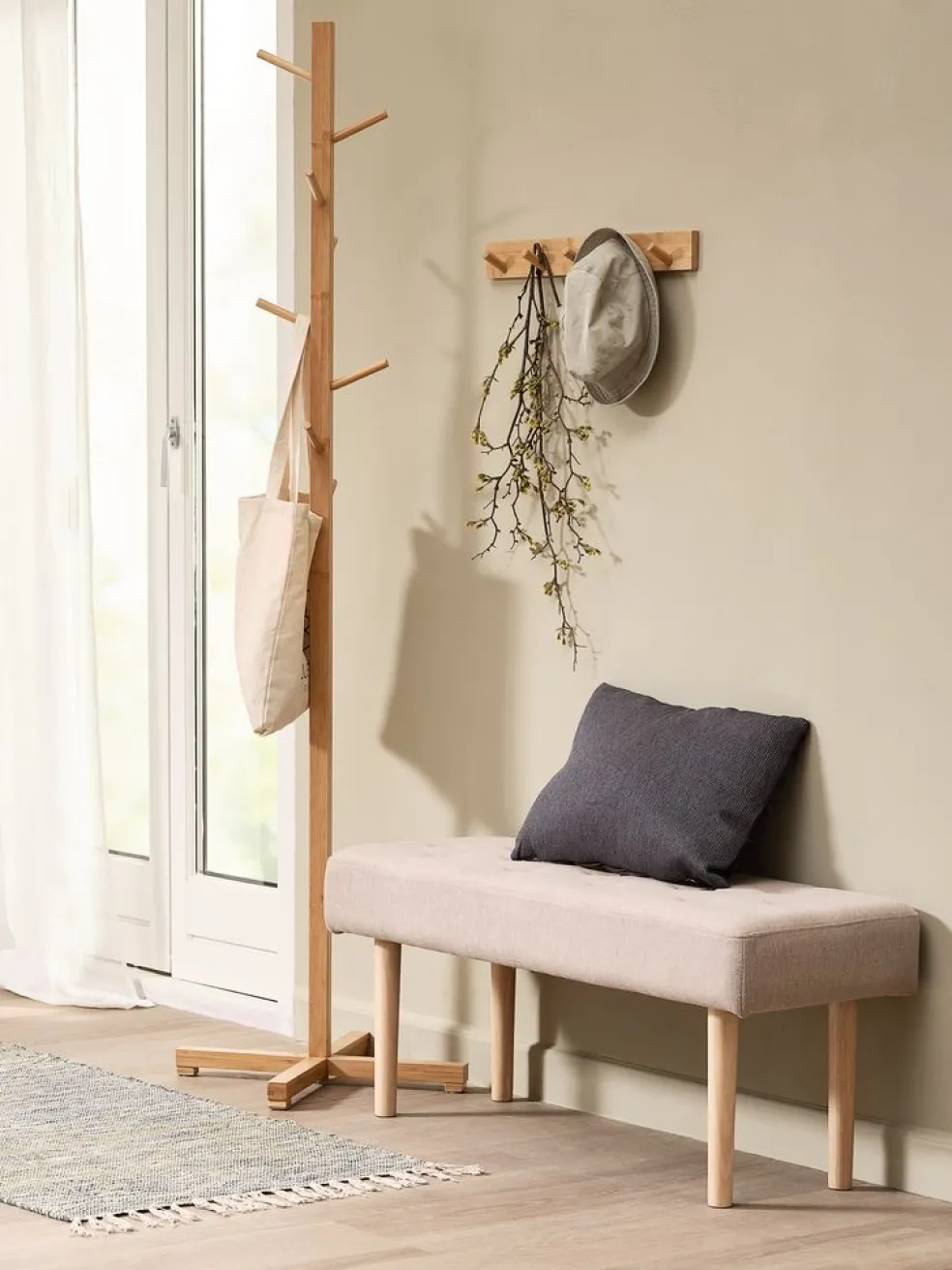 MOLLERUPPatère MOLLERUP 5 crochets bambou