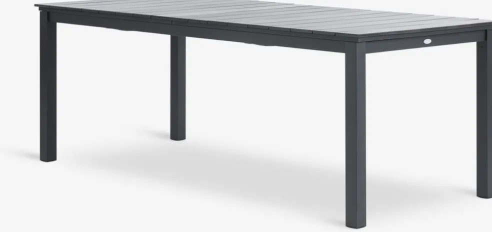 MOSS + STRANDBYMOSS L214/315 table + 4 STRANDBY chaises gris