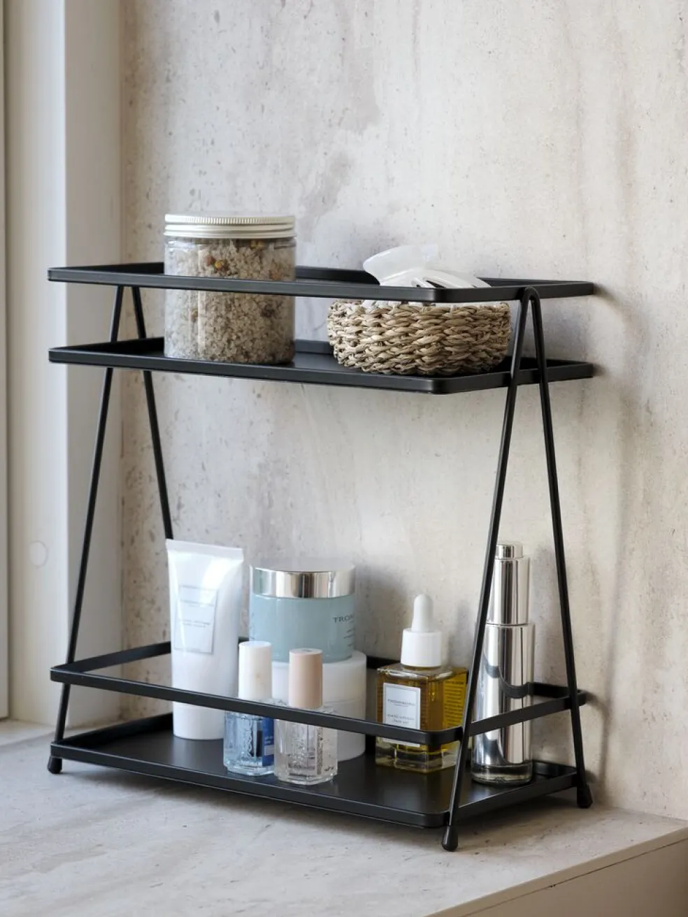 NACKAÉtagère de salle de bain NACKA l14xL26xH28cm noir