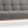 NEJEDECanapé convertible NEJEDE tissu gris clair