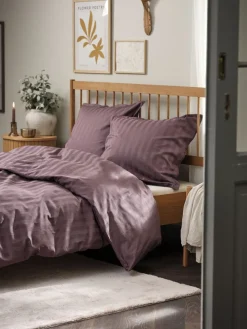 NELLGoldParure de lit en satin NELL 240x220 raisin poudré
