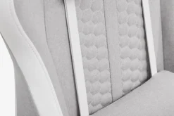 NIBEChaise gaming NIBE tissu blanc/beige