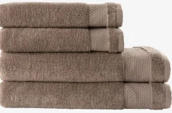 NORAGoldServiette de toilette NORA 50x100 sable foncé