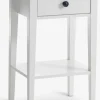 NORDBYTable de nuit NORDBY 1 tiroir 1 tablette blanc