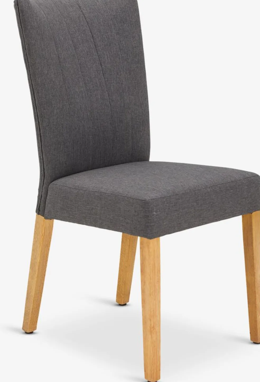 NORDRUPChaise NORDRUP tissu gris/naturel