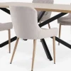 NORTOFT + BELLINGENORTOFT L200 table coloris chêne + 4 BELLINGE chaises sable
