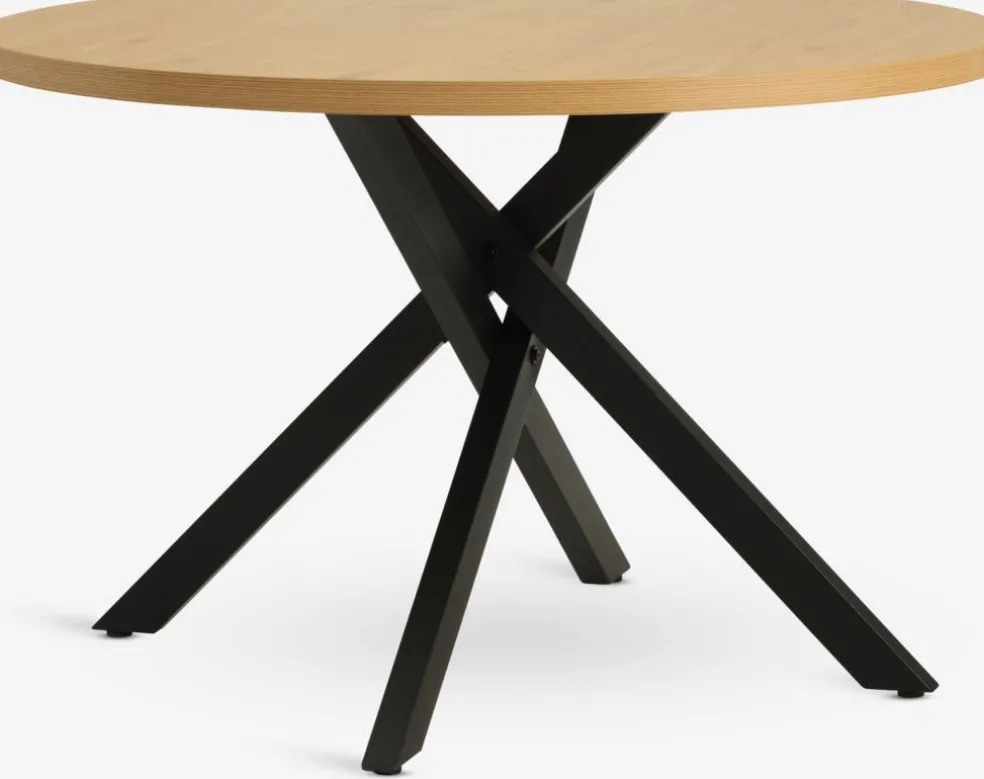 NORTOFTTable NORTOFT Ø120 coloris chêne chaud/noir