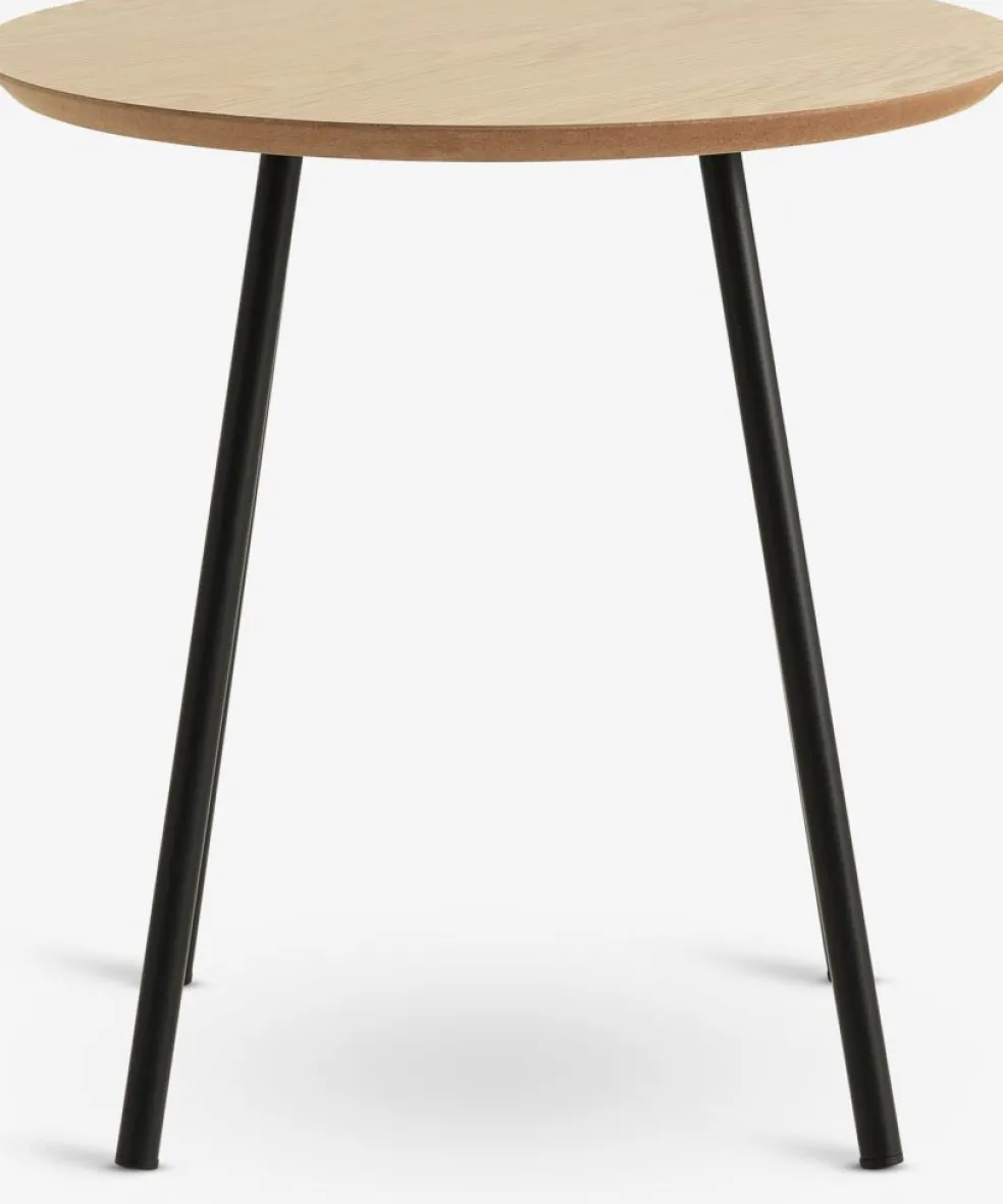 NYBOBout de canapé NYBO Ø40 coloris chêne chaud/noir