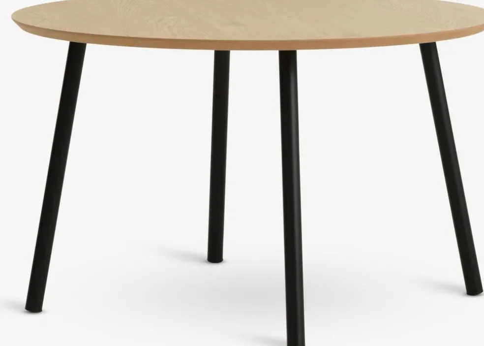 NYBOTable basse NYBO Ø70 coloris chêne chaud/noir