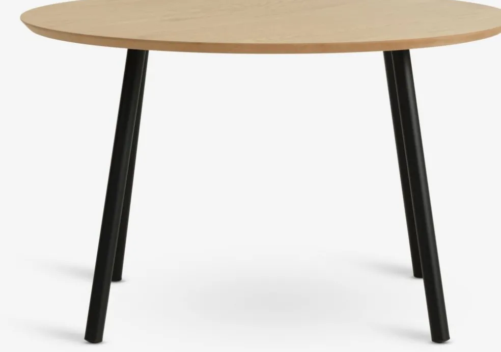 NYBOTable basse NYBO Ø70 coloris chêne chaud/noir