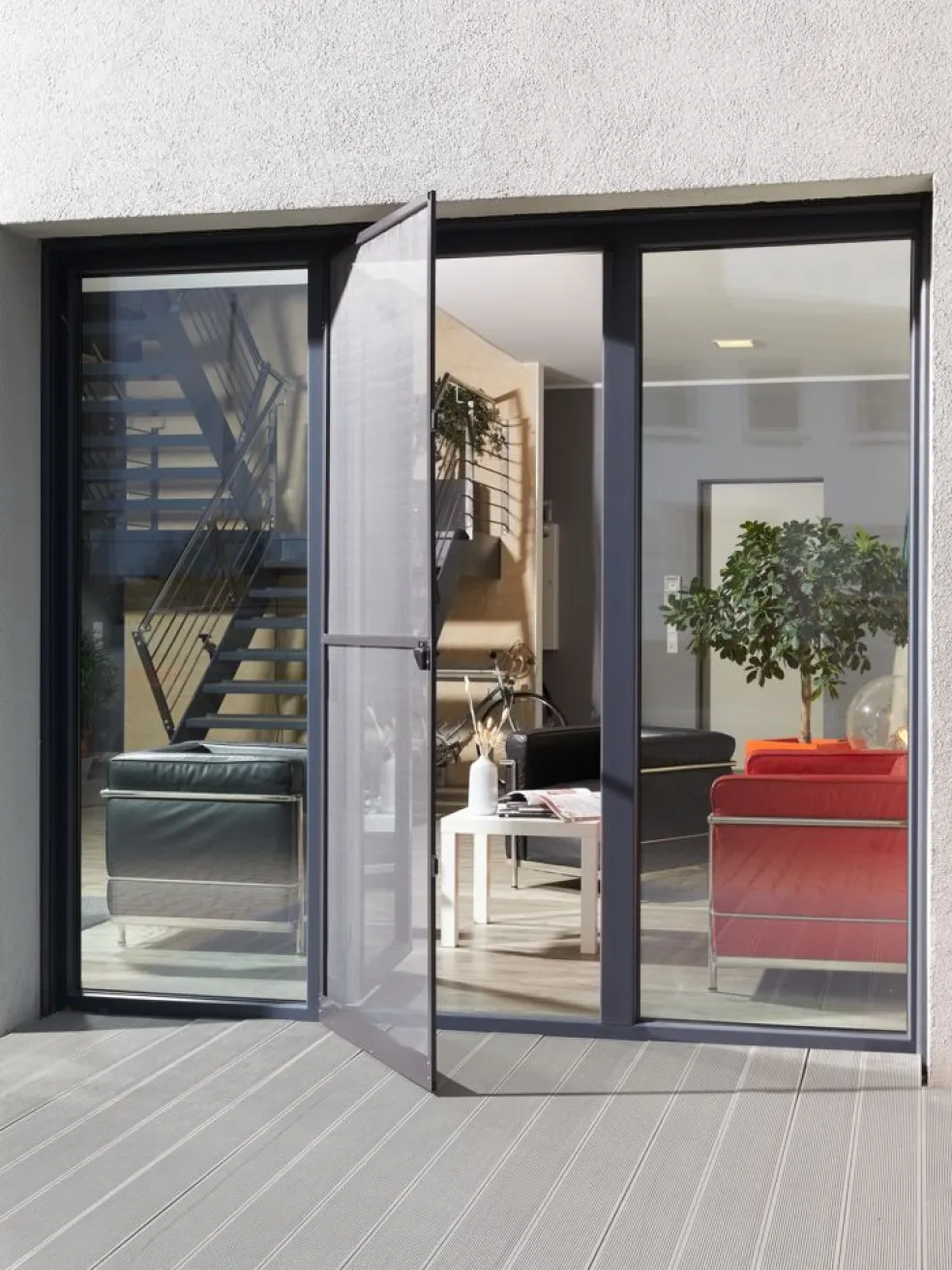 NYORDMoustiquaire NYORD 100x210 porte gris