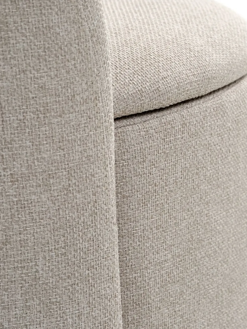 ODDUMFauteuil lounge ODDUM a/rangement tissu beige