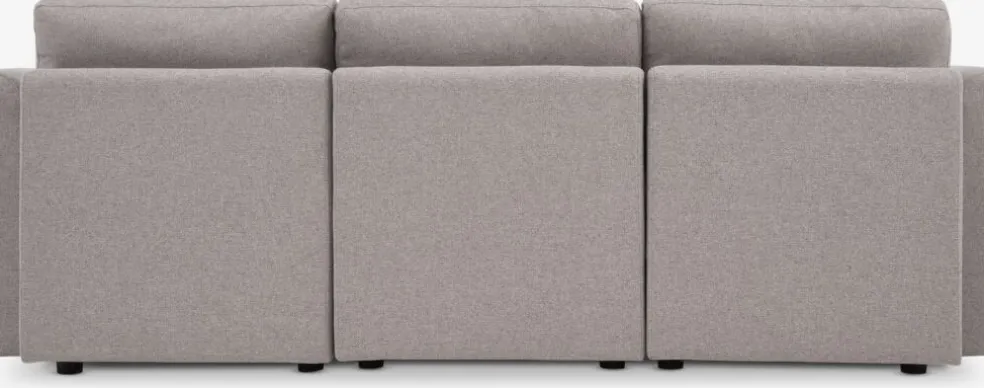 OKSBYCanapé modulable OKSBY 3pers. a/rangement tissu sable