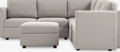 OKSBYCanapé modulable OKSBY 5pers. angle a/rangement tissu sable