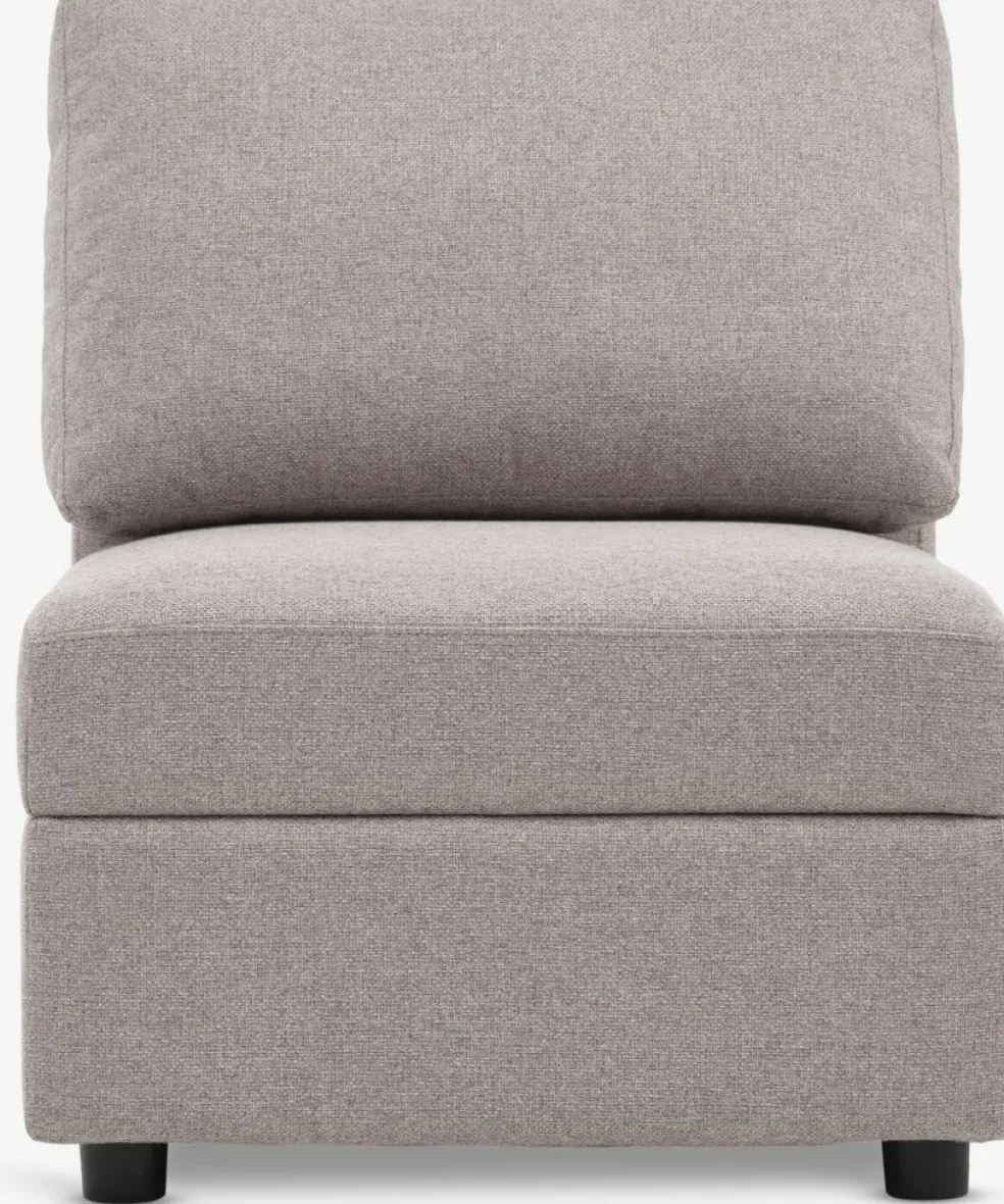 OKSBYModule canapé OKSBY central a/rangement tissu sable