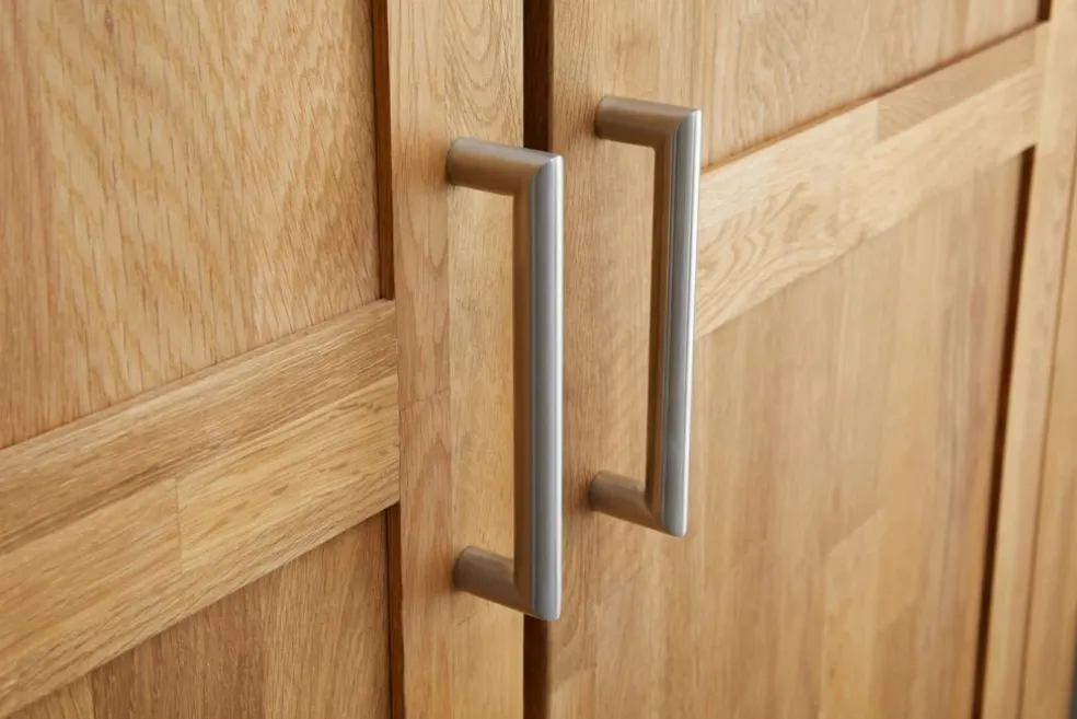 OLDEArmoire OLDE 120x200 2 portes 2 tiroirs chêne naturel