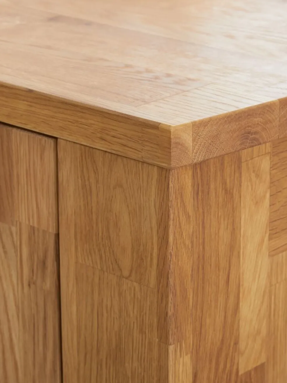OLDEMeuble TV OLDE 150 cm 2 portes 1 étagère chêne naturel