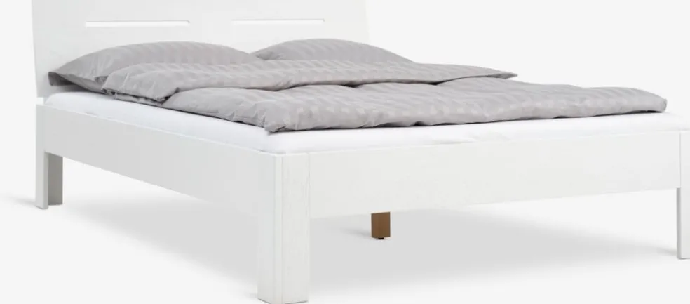 OLSKERCadre de lit OLSKER 140x190 blanc