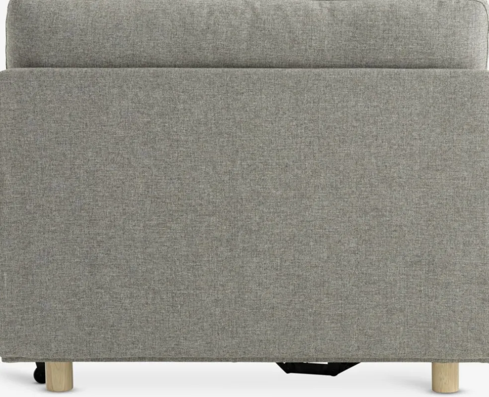 OLSTRUPCanapé convertible OLSTRUP 1,5 places tissu gris