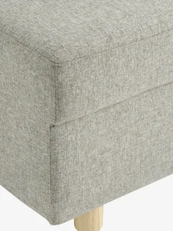 OLSTRUPCanapé convertible OLSTRUP 1,5 places tissu gris