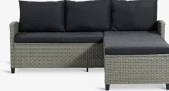 ONDRUPCanapé lounge avec méridiennee ONDRUP 3 personnes gris