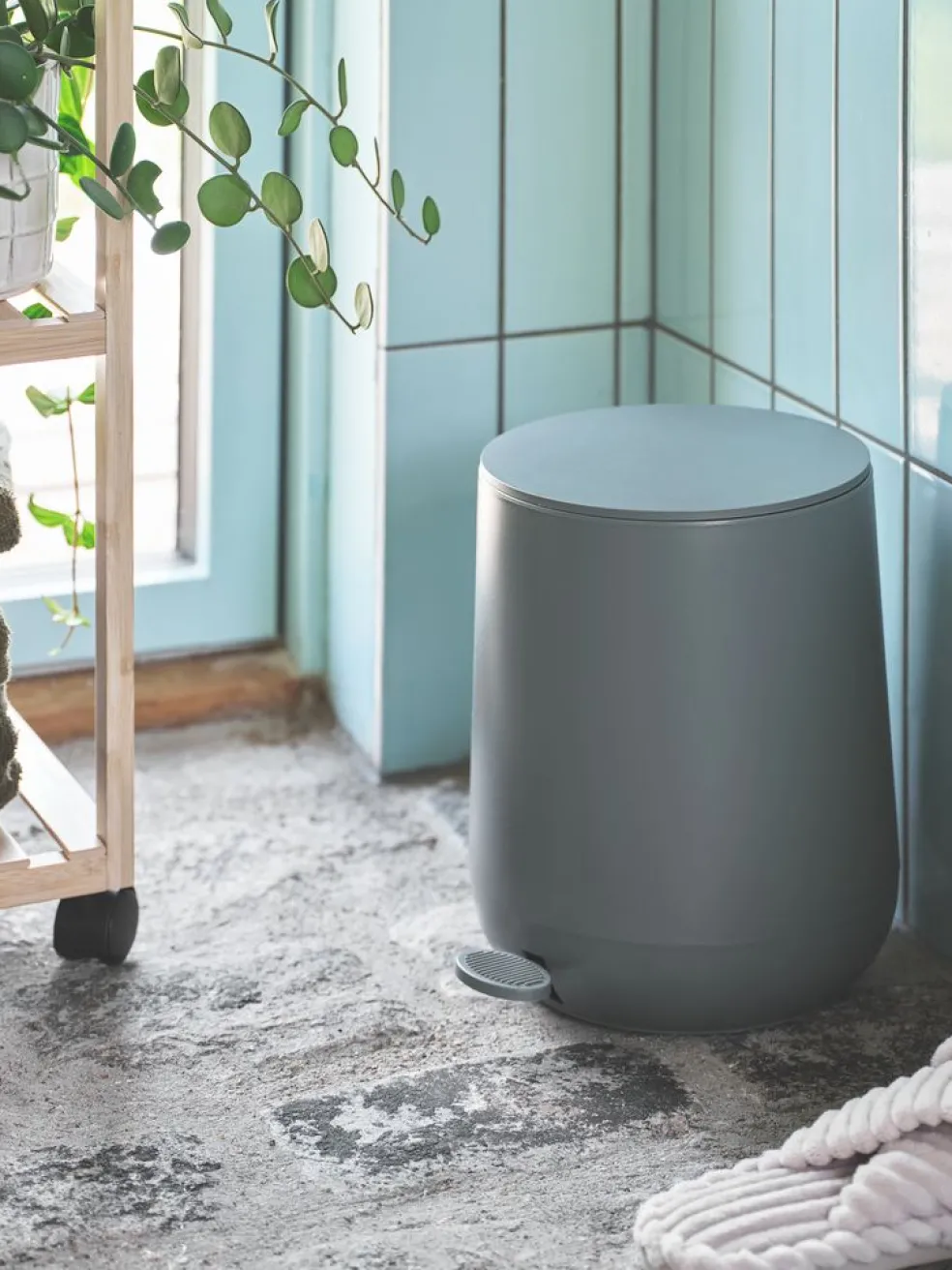 OXIEPoubelle à pédale OXIE 5L a/fermeture silencieuse gris