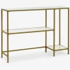 PANDRUPConsole PANDRUP 30x110 blanc/doré