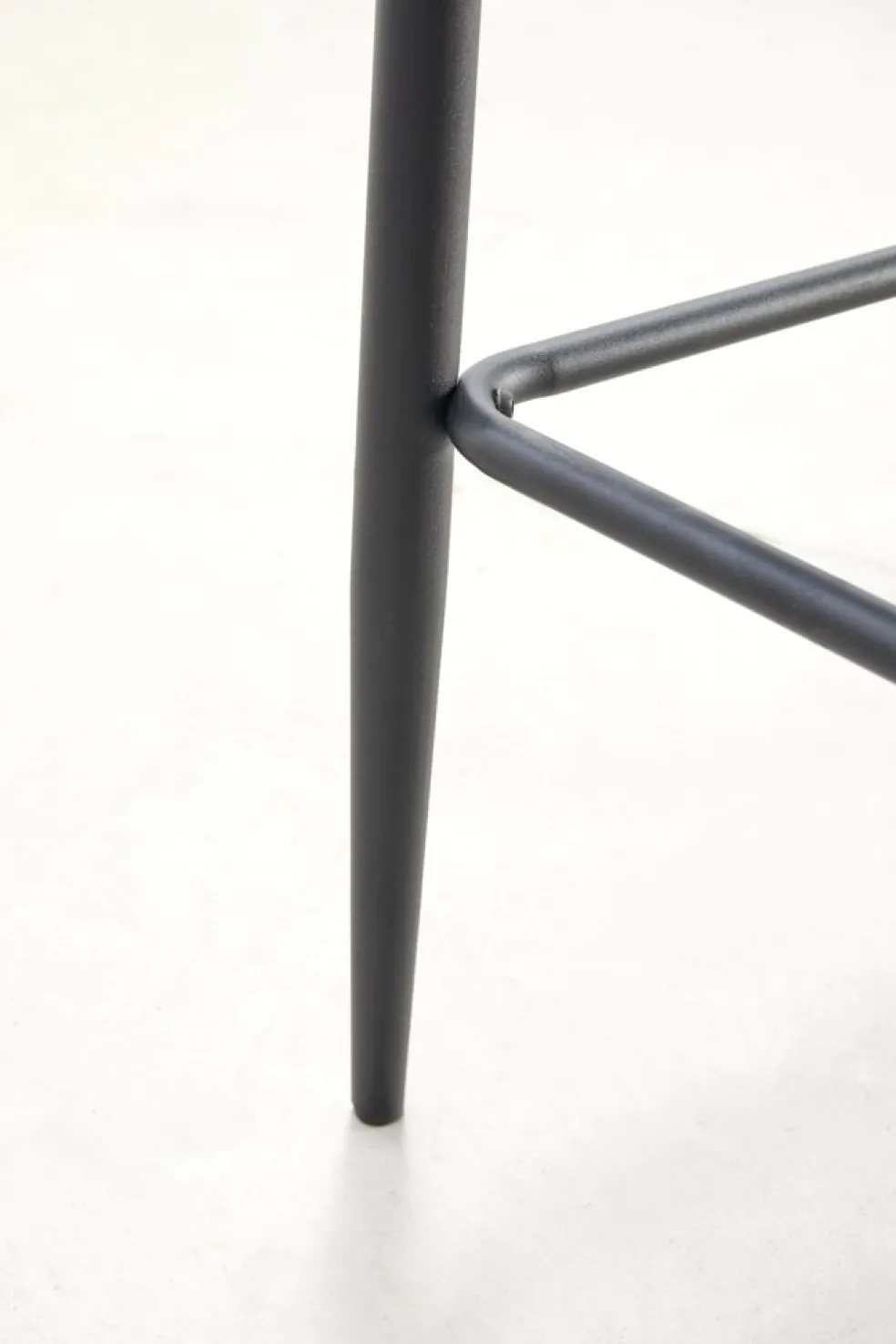 PEBRINGEChaise de bar PEBRINGE avec dossier tissu gris/noir