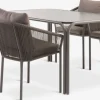 RAUMA + GILJARAUMA L140 table + 4 GILJA chaises sable foncé