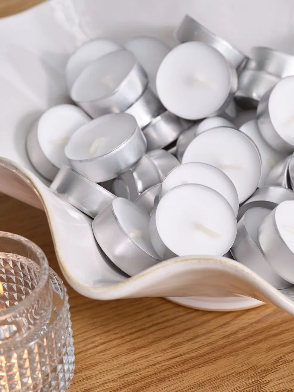 REGNERBougies chauffe-plat REGNER 50pcs/pqt blanc