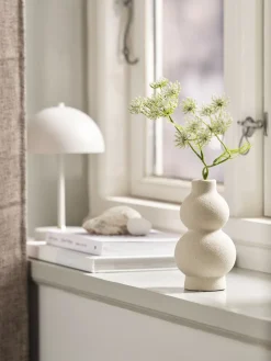 REGNVALDVase REGNVALD Ø8xH16cm blanc