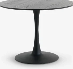 RINGSTEDTable RINGSTED Ø100 placage frêne noir