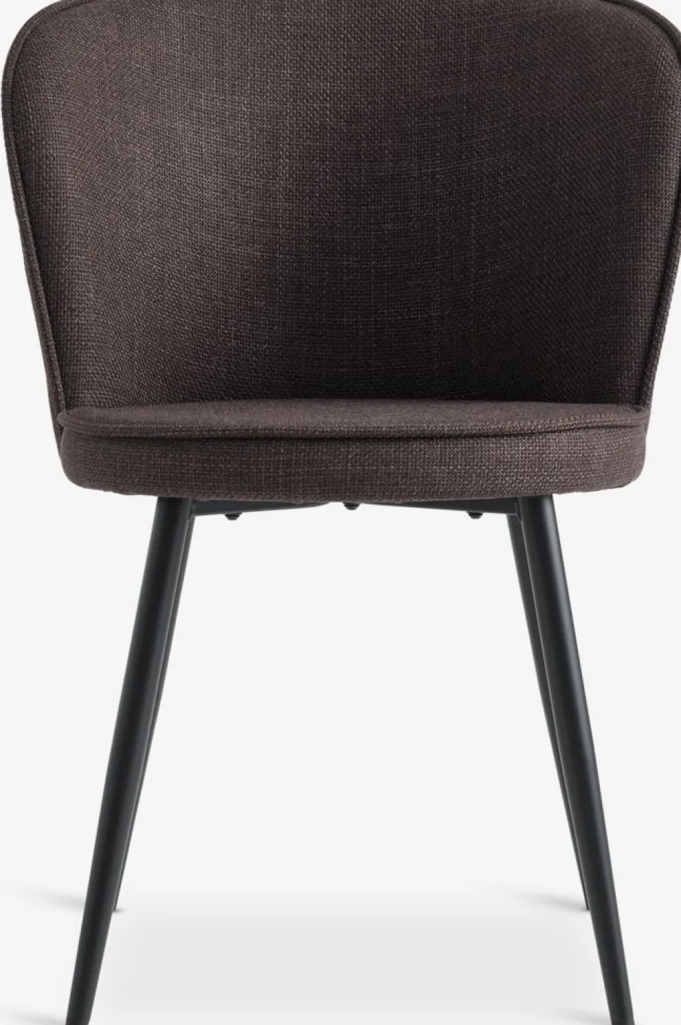 RISSKOVChaise RISSKOV tissu brun foncé/noir