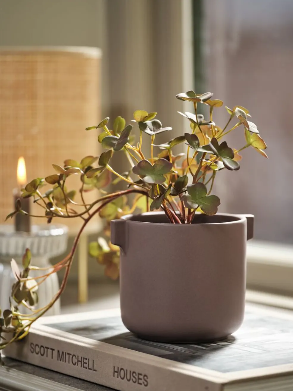 ROBINCache-pot ROBIN Ø12xH11cm raisin poudré