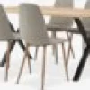 ROSLEV + BISTRUPROSLEV L200 table chêne naturel + 4 BISTRUP chaises sable