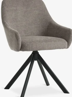 ROSTRUPChaise ROSTRUP pivotante tissu sable/noir