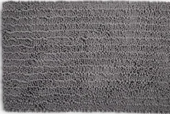 ROSVIKPlusTapis de bain ROSVIK 50x80cm chenille gris