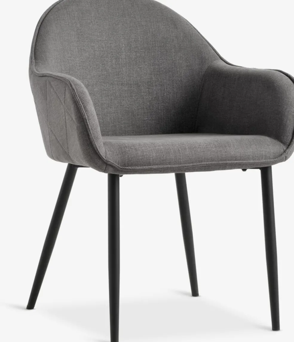 SABROChaise SABRO tissu gris/noir