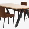 SANDBYSANDBY L210 table chêne naturel + 4 PEBRINGE chaises brun/n.