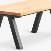 SANDBYTable basse SANDBY 60x110 chêne naturel/noir
