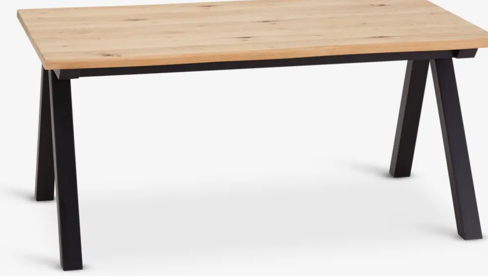 SANDBYTable SANDBY 100x160 chêne naturel/noir