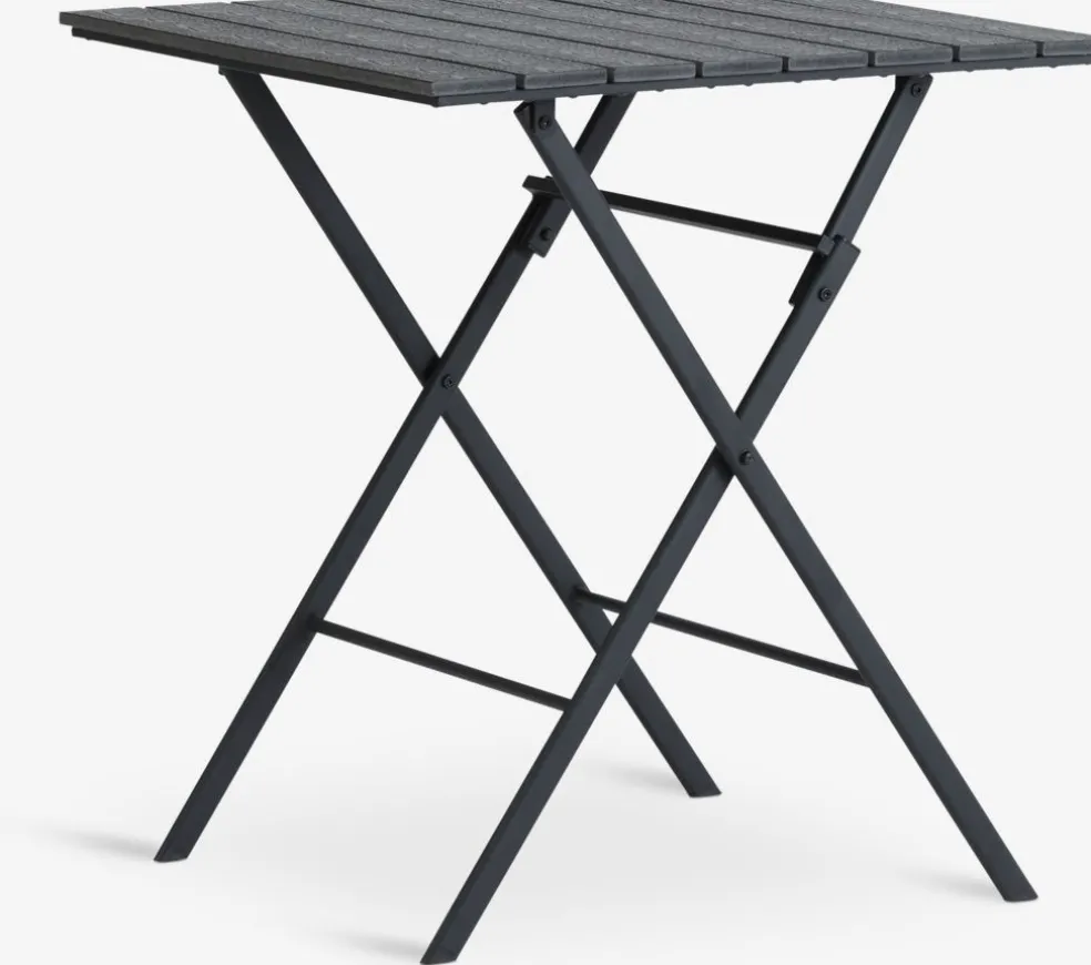 SANDVIKA + NABESANDVIKA L65 table + 2 NABE chaises noir